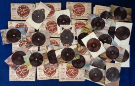 Postcards, Tuck's Record Novelties, a collection of 70+ cards, many as sets of 4 in original
