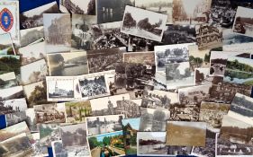 Postcards, Surrey, Maidenhead, 65+ cards RPs and printed to include Boulters Lock, shop fronts,