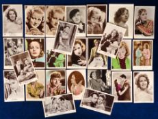 Postcards etc, Cinema, 140+ images of Greta Garbo, mainly postcards but also some larger press