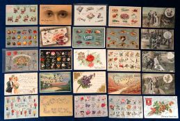 Postcards, 44 'The Language Of…..' cards to include The Language of Flowers, Fruit, Eyes, Meat,