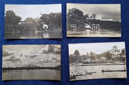 Postcards, Borneo, 4 cards all with Sarawak stamps, postally used Kuching c1920. General Views (gd)