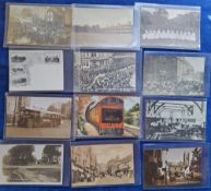Postcards, Berkshire, Windsor, 40 cards, RPs, printed and a few artist drawn, to include shop