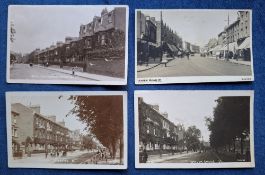 Postcards, London Suburbs, 20 cards all RP's including Sinclair Rd W, Hammersmith Broadway (