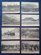 Postcards, Military Balkan Wars, 46 cards black & white printed cards, most depicting war scenes