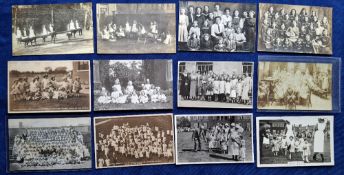 Postcards, Social History, Orphanages, approx 100 cards showing many orphanages and children's homes