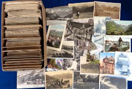 Postcards, Switzerland, approx. 400 cards, a few better examples noted, many sorted by publishers