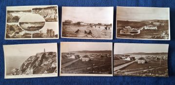 Postcards, Scottish Highland Islands, 12 cards, including Port Ellen from Manse Road (2), Caolila,