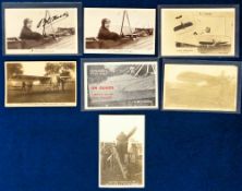 Postcards, Early Aviation, 7 cards featuring BC Hucks, to comprise 1912 Daily Mail Circuit (3
