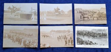 Postcards, Surrey, Social History, Richmond Royal Horse Show, 5 RP & 1 Printed cards (some fading to
