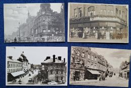 Postcards, Social History, 10 cards all Street Scenes with 'Boots Chemist' Retail Outlets in the
