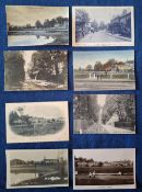 Postcards, Surrey, 19 cards Hersham (8) & Molesey (11), Hersham includes The Green RP (2), Queens Rd