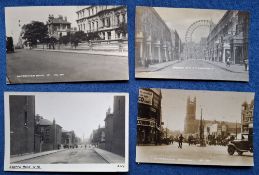 Postcards, London Suburbs, 21 cards all RP's including Haydn Park Rd, King St Hammersmith, St