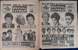 Entertainment, New Musical Express, 4 papers dating from 1961 to comprise Jan 6th, Feb 24th, March