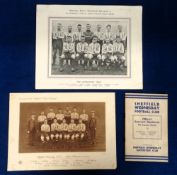 Sheffield Wednesday FC, Official Souvenir Handbook for season 1933-34, 48 pages including record