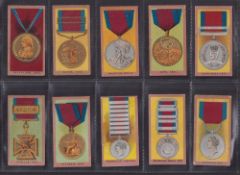 Cigarette cards, F & J Smith, Medals, ('Smith's' numbered) (fair/gd) (set 50 cards)