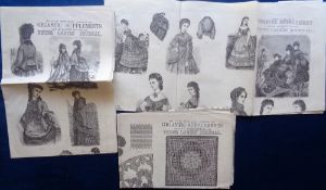 Ephemera, Young Ladies Journal 'Gigantic' and 'Monster' Supplements dating from 1870 and 1871,