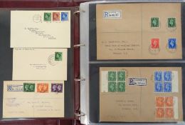 Stamps, GB KEVIII-QEII pre-decimal first day covers housed in a Royal Mail album, to include