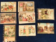 Trade cards, Liebig, a collection of eight German edition sets, Episodes from the Time of the