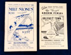 Halifax Town FC, booklet, 'Milestones 1911-1937', History & Records of Halifax Town FC by T. t.