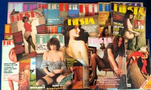 Glamour magazines, Fiesta, a collection of approx. 35 adult glamour magazines, 1980's onwards