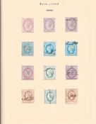 Stamps, GB QV-KGVI used collection housed in a Simplex album, to include 1d black CT used on