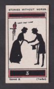 Cigarette card, Robert's, Stories Without Words, Series B, type card, no 3 (gd) (1)