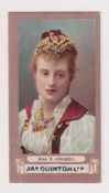 Cigarette card, Jas Quinton Ltd, Actresses 'FROGA', type card, Miss R. Kennedy (very slight scuffs