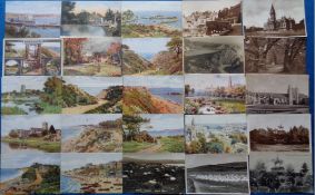 Postcards, Hampshire and Dorset, a selection of 210 views to include many ARQ. Weymouth, Lyme Regis,