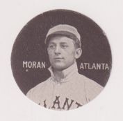 Trade card, USA, Colgan's Chips, Stars of the Diamond, type card, Moran, Atlanta, E254, 1909, small,