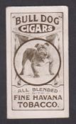 Cigarette card, R.J. Elliott & Co, Bull Dog Cigars Advertisement Card (gd) (1)