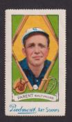 Cigarette card, USA, ATC, Piedmont Art Stamps, Baseball Series, Fred Parent, Baltimore (light crease