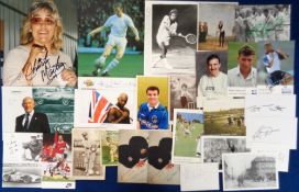 Sporting autographs etc, selection of signed items (approx. 30) inc. Autographed Editions Jack