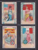 Trade cards, Holland, G. J. Hooijer, National Costumes & Flags, 'X' size, 33 different cards (some