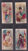 Cigarette cards, USA, Goodwin & Co, Holidays, four cards, Reformation Day, Germany, St. Distaff's