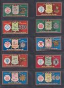 Cigarette cards Mitchell Regimental Crests & Collar Badges (set 25 cards) (fair/gd)