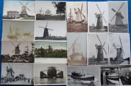 Postcards, Essex, a selection of 13 Essex windmills inc. The Mill Stock, Upminster Mill (2), Old