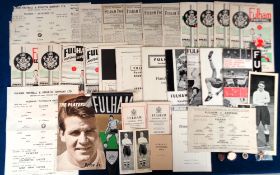 Football, Fulham FC, a collection of various items, all relating to Fulham, inc. Pennants, 4