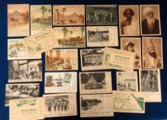 Tobacco advertising postcards, a collection 25 tobacco advertising postcards, various issuers