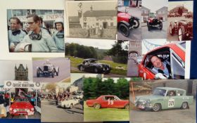 Motoring, approx. 350 items to include postcards of charabancs, 1964 1st British Drag Race