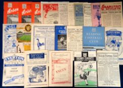 Football programmes, a collection of 22 1940's programmes, various clubs inc. Fulham v Tottenham