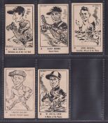 Trade cards, Australia, Victorian Nut Supplies, Caricatures, five cards, no 5 Jack Purtell (Jockey),