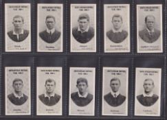 Cigarette cards, Taddy, South African Football Team, 1906-7 (set, 26 cards) (gd/vg)