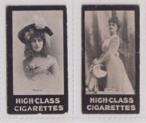Cigarette cards, Murray's, Actresses 'BLARM', two type cards, Manon (Pineapple Cigarettes) (slight