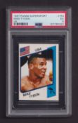 Trade Sticker, Panini Supersport type card no.153 Mike Tyson Boxing professionally graded PSA5
