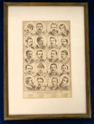 Football, 'Our Leading Football Players, 1888' original extract from The Boy's Own Paper showing