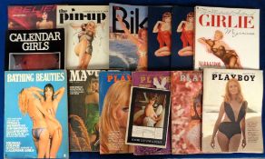 Glamour magazines, books etc, five large softback books, Calendar Girls by Michael Colmer 1976,