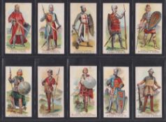 Cigarette cards, Cope's British Warriors (mixed backs) (set 50 cards) (a few with light foxing