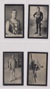 Cigarette cards, Smith's, Champions of Sport (Red Multi-backed), four cards, no 3 no 17 William