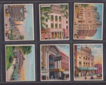 Cigarette cards, USA, ATC, Theatres Old & New Series, 'L' size (49/50, missing Old Brooklyn