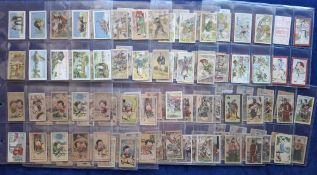 Cigarette cards, China, over 350 cards, mostly with brand names in English on the backs, many